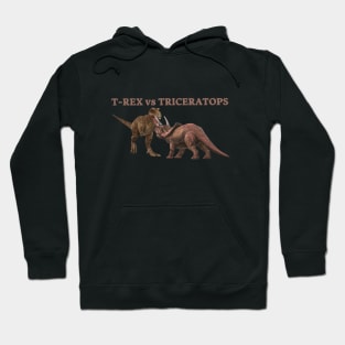 t-rex vs triceratops Hoodie